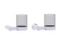montage muraled Bathroom Tumbler Cup & Toothbrush Holder with Chrome Glass PORTO 137660 chrome poli