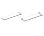 tablette en verre PORTO 137673 nickel brossé