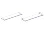 tablette en verre PORTO 137673 chrome poli