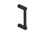 6 po poignée simple pour porte de douche en verre PORTO 1377506 noir mat