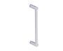 12 po poignée simple pour porte de douche en verre PORTO 1377512 chrome poli