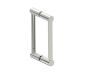 8 po poignée double pour porte de douche en verre PORTO 1377808 nickel poli