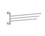 18 po barre à serviette triple pivotante OSLO 144111 chrome poli
