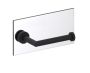 simple porte-papier hygiénique traversant pour verre OSLO 144151TG noir mat