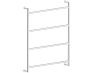 24 po Towel Ladder OSLO 144455 nickel poli