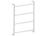 24 po Towel Ladder OSLO 144455 nickel brossé