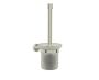 montage muraled ensemble brosse de toilette with verre givré OSLO 144610 nickel poli