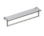 24 po tablette en verre avec barre à serviette OSLO 144678 nickel poli
