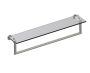 24 po tablette en verre avec barre à serviette OSLO 144678 nickel brossé