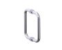poignée double pour porte de douche 8 po NICE 1707808 chrome poli