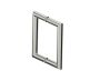 poignée double pour porte de douche 6 po SEVILLE 1887806 nickel poli