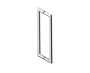 poignée double pour porte de douche 12 po SEVILLE 1887812 chrome poli
