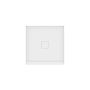 Base de douche Rouge 3636 blanche pour alcove en acrylique avec drain central