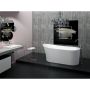 Baignoire autoportante Paris F1 3266 AFR blanche en acrylique avec drain central et système Mass-Air