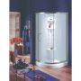 Porte de douche coulissante Cologne 36 x 36 x 71 po, 6 mm pour installation en coin avec verre clair et fini chrome