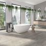 Baignoire autoportante Braga 5929 AFR blanc mat en résine avec drain central