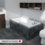 Pia 3060 AFR Baignoire blanche podium en acrylique avec drain réversible et système Activ-Air