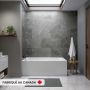 Pia 3060 BJI AFR Baignoire blanche en coin gauche en acrylique avec drain à gauche et système Activ-Air