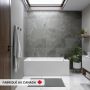 Pia 3060 BJI AFR Baignoire blanche en coin gauche en acrylique avec drain à droite et système Activ-Air
