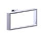 Rectangluar anneau porte-serviette BERLIN 232464 chrome poli