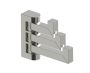 Triple Prong crochet à peignoir LONDON 248133 nickel poli