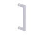 8 po poignée de porte de douche LONDON 2487508 chrome poli