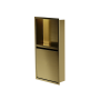 Niche de douche avec porte 24 po x 12 po PVD or