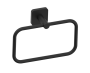 Rectangular anneau porte-serviette MILAN 254460 noir mat