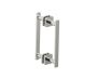 poignée double pour porte de douche 8 po MILAN 2547808 nickel poli