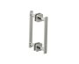 poignée double pour porte de douche 8 po MILAN 2547808 nickel brossé