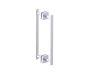 poignée double pour porte de douche 12 po MILAN 2547812 chrome poli