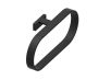 Round anneau porte-serviette COLOGNE 255464 noir mat