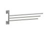 16 po porte-serviettes triple pivotant MADRID 262111 nickel brossé