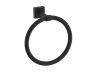 Round anneau porte-serviette MADRID 262460 noir mat