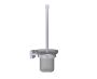 montage muraled ensemble brosse de toilette with verre givré MADRID 262610 chrome poli