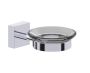montage muraled porte-savon with verre givré MADRID 262650 chrome poli
