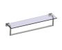 24 po tablette en verre avec barre à serviette MADRID 262678 nickel brossé
