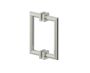 poignée double pour porte de douche 8 po MADRID 2627808 nickel brossé