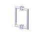 poignée double pour porte de douche 8 po MADRID 2627808 chrome poli