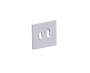 Square Small Rosette LISBON 277SQSM chrome poli