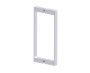 poignée double pour porte de douche 12 po MUNICH 2887812 chrome poli