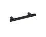 4 po poignée d'armoire moleté droit 310704 noir mat