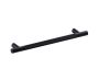 12 po poignée d'armoire moleté droit 310712 noir mat