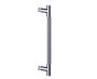 18 po poignée simple pour porte de douche moleté droit 3107518 chrome poli