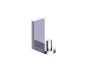 Small Coat Hook FRANKFURT 313139 chrome poli