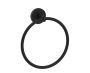 Round anneau porte-serviette FRANKFURT 313460 noir mat