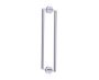 poignée double pour porte de douche 18 po FRANKFURT 3137818 chrome poli