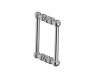 poignée double pour porte de douche 8 po FLORENCE 3227808 nickel poli
