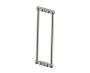 poignée double pour porte de douche 18 po FLORENCE 3227818 nickel brossé