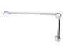 poignée de porte de douche décalée 8 po x 18 po PISA 34270818 chrome poli